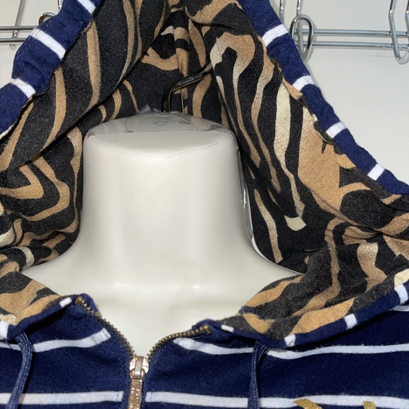 Kim kardashian stripe hoodie with front pockets - Picture 4 of 8